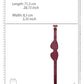 Ouch Halo Eyemask Burgundy