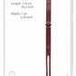 Ouch Halo Waist Belt L/xl Burgundy