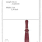 Ouch Halo Belt Flogger Burgundy