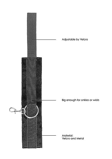 Velcro Hand Or Ankle Cuffs W/ Adjustable Straps