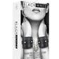 Black & White Hand Cuffs W/ Straps Bonded Leather