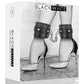 Plush Bonded Leather Ankle Cuffs W/ Adjustable Straps