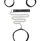 Velcro Collar W/ Leash And Hand Cuffs W Adjustable Straps