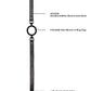 Black & White Silicone Ring Gag W/ Adjustable Straps