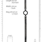 Black & White Silicone Ring Gag W/ Adjustable Straps