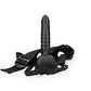 Ouch! Ribbed Hollow Strap-on 8 In W/ Balls