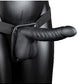 Ouch! Ribbed Hollow Strap-on 8 In W/ Balls