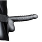 Ouch! Ribbed Hollow Strap-on 8 In W/ Balls