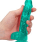 Realrock 6in Realistic Dildo W/ Balls Turquoise