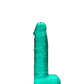 Realrock 6in Realistic Dildo W/ Balls Turquoise