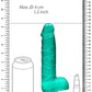 Realrock 8in Realistic Dildo W/ Balls
