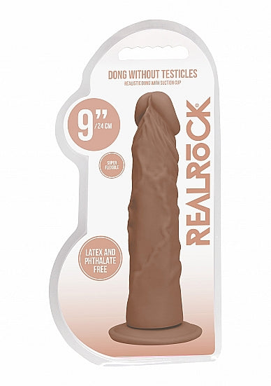 Realrock 9in Dong Tan W/o Testicles