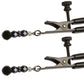 Clamp Black Broad Tip W/beads