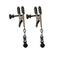 Clamp Black Broad Tip W/beads