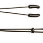 Black Tweezer Clamp Black W/beads