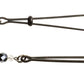 Black Tweezer Clamp Black W/beads