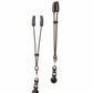 Black Tweezer Clamp Black W/beads