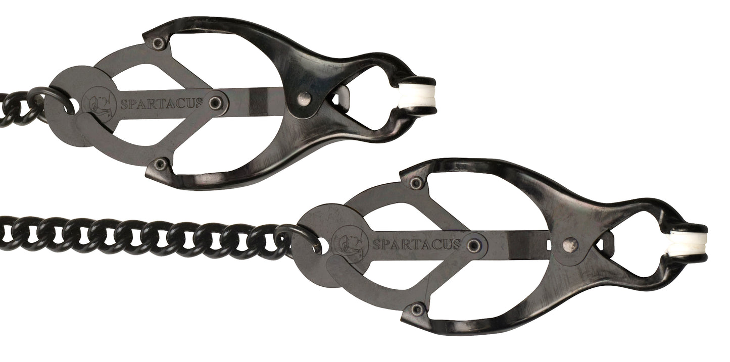 Black Butterfly Clamp W/link Chain