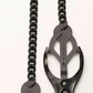 Black Butterfly Clamp W/link Chain