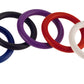 Cock Rings Nitrile 5pc Rainbow