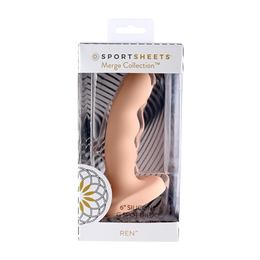 Ren 6in Silicone Dildo Peach