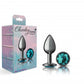 Cheeky Charms Round Gunmetal Butt Plug