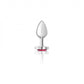Cheeky Charms Heart Bright Pink Silver Plug