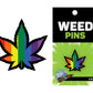 Rainbow Marijuana Leaf Pin