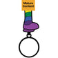 Rainbow Dildo Keychain