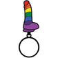Rainbow Dildo Keychain