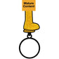 Gold Glitter Dildo Keychain