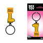 Gold Glitter Dildo Keychain