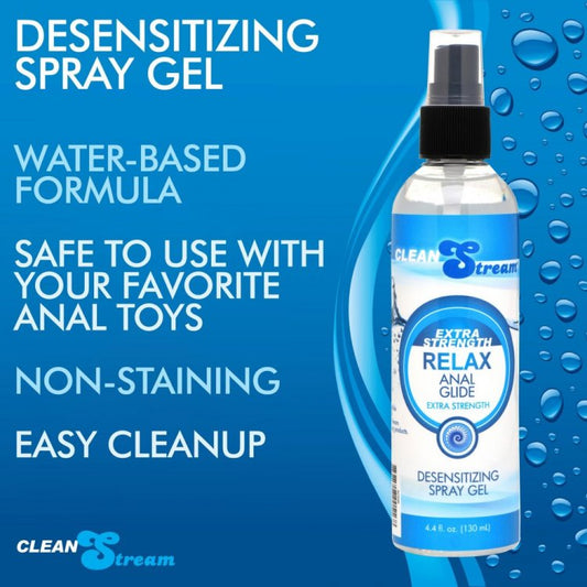 Cleanstream Relax Extra Strength Anal Lube 4 Oz