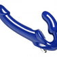 Strap U Revolver Strapless Strap On Dildo Blue