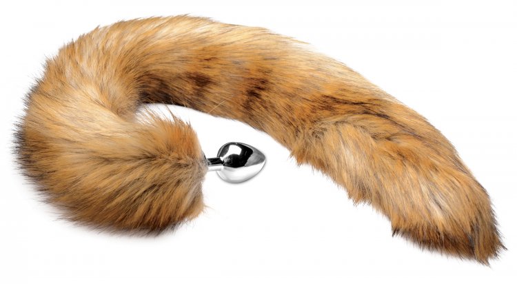 Tailz Extra Long Mink Tail Metal Anal Plug