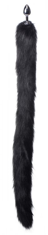 Tailz Extra Long Mink Tail Metal Anal Plug