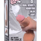 Loadz 8in Dual Density Squirting Dildo Light