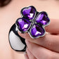 Booty Sparks Violet Flower Gem Anal Plug Set