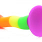 Strap U Proud Rainbow Silicone Dildo W/ Harness