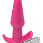 Frisky Thrilling Pink Smooth Vibrating Anal Plug