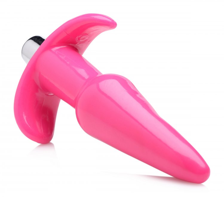 Frisky Thrilling Pink Smooth Vibrating Anal Plug