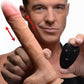 Strap U Real Thrust Thrusting & Vibrating Silicone Dildo W/ Remote Control