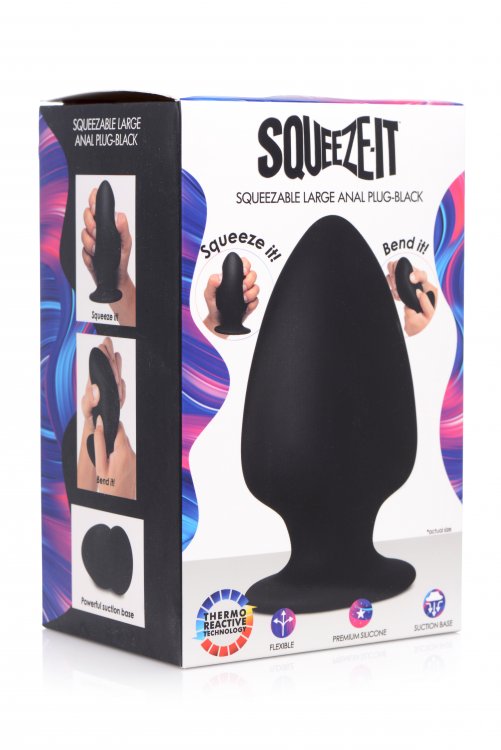 Squeeze-it Silexpan Anal Plug Black