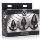 Master Series Triple Spades 3 Pc Anal Plug Set