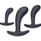 Master Series Dark Delights 3pc Curved Silicone Anal Trainer Set