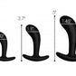 Master Series Dark Delights 3pc Curved Silicone Anal Trainer Set