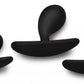 Master Series Dark Droplets 3pc Curved Anal Trainer Set
