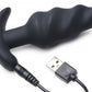 Bang! 21x Vibrating Silicone Swirl Butt Plug W/ Remote