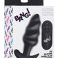 Bang! 21x Vibrating Silicone Swirl Butt Plug W/ Remote