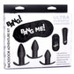 Bang! Backdoor Adventure 3pc Butt Plug Bullet & Blindfold Kit Black